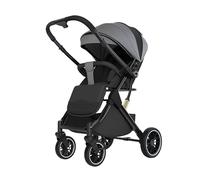 Lightweight and Compact Baby Stroller, Reclining Seat from 95° to 175°, Compact Folding Design for Travel, for Children from 0 to 4 Years (Grey)