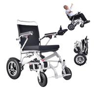 Lightweight and Foldable Electric Wheelchair for the Elderly and Disabled, Enabling Easy Travel; Intelligent and Fully Automatic Mobility Scooter, Also Foldable. 12A