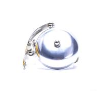 Lightweight and Loud Sound, Mini Retro Bicycle Bell, Aluminum Handlebar Horn (Silver)
