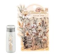 Lightweight and Practical: The vintage floral stickers provide a compact form factor, enabling seamless portability in bags, which simplifies carrying and ensures more room for other necessary items d