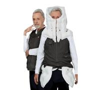 Lightweight Anti-Fall Airbag Vest Protect The Elderly Automatic Fall Protection Airbag Vest Protect All Parts for The Elderly,Black-XXL