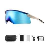 Lightweight Anti Glares Motorcycle Glasses with View & Secure Fit Unbreakable Bike Glasses for Long Distance Rides Cycling Sunglasses