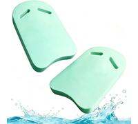Lightweight Anti-Slip Swimming Kickboard, Foam Buoyancy Training Aid with Hand Holes for Adult & Beginner Pool Learning and Swim Exercise，green