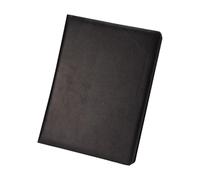 Lightweight Artificial Leather Folder Multi-Functional Folder with Pen Holder Easy to Carry Large Capacity Can Hold A4 Paper Neat(Nero)
