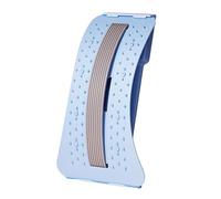 Lightweight Back Stretcher Pain Relief Waist Trainer Adjustable for Lower Neck Ergonomic Massager Cushion Portable Device Muscle Relaxation Posture Blue