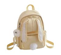 Lightweight Backpack For Girls Cute Bunny Ear Design School Daypack For Middle Schoolers And Outdoor Adventures (Yellow One Size)