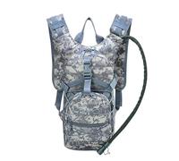 Lightweight Backpacking Daypack, Outdoor Hiking Camping Hydration Backpack with 3l Water Bladder, Waterproof Army Assult Rucksack Survival, for Trekking, Hiking, Travel, Hunting(H)