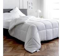 Lightweight Bamboo Cotton Duvet 4.5 TOG Hypoallergenic Duvet Machine Washable Anti-Allergy Bedding Coverless Duvet Quilt Microfibre Fill Oeko Tex Optional Pillow [King Size Duvet]
