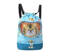 Lightweight Beach Backpack - Waterproof Cartoon Sack, Swimming Accessory Holder, Outdoor Utility Pack, Quick Dry Storage Bag with Separate Compartment Design | Sack Build for Kids Pool Sports School O