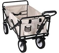 Lightweight Beach Trolley Cart - Portable Folding Utility Vehicle for Camping & Park Easy to Clean 80kg/176lbs Load Capacity Perfect for Shopping & Outdoor Activities
