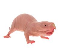 Lightweight Beige Plastic Mole Figurine, Adorable Animal Shape Mole Sculpture to Decorate Your Table and Desk,