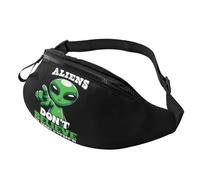 Lightweight Belt Bag Aliens Don't Believe in You Either Bumbags Elegant Travel Pack for Ladies Women Cycling 14X35Cm