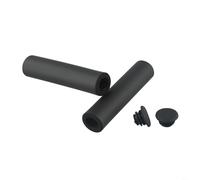 Lightweight Bicycle Handlebar Grips Made Entirely from Silicone for Efficient Energy Transfer and Minimal Weight Addition to Front End (black)