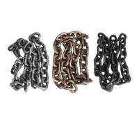 Lightweight Big Plastic Dog Chain - Simulation Iron For Small Dogs & Cats Funny Pet Leads Accessories(Black L,150CM (59in))