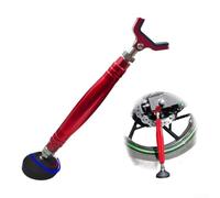 Lightweight Bike Rear Paddock Stand 6kg Aluminum | Fits 17-21 inch wheels, adjustable width, red powder coat, garage essential, sports bike compatible