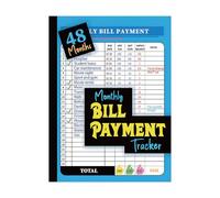 Lightweight Bill Planner Notebook - Sturdy Paper & Compact Layouts for Professional Budget Tracking On-the-Go Bill Organizers Budgeting Notebook
