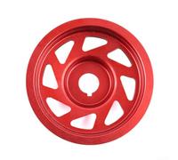Lightweight Billet Aluminum Crank Pulley Red Anodized for
