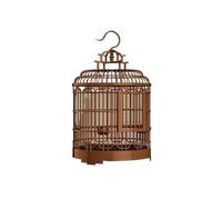 Lightweight bird cage set, Round Plastic Parrot Canary Cage Breeding Ornamental Size 32.5x32.5x49.5cm