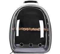 Lightweight Bird Carrier,Transparent Outdoor Pet Parrot Travel Backpack,Breathable Bird Carrier Bag Space Capsule,Suitable for Pets and Bird Habitat