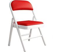 Lightweight Black Folding Chair with Backrest for Dining Office Conference & Training - PU Upholstery Space-Saving Design Perfect for Home & Office Use