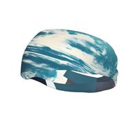 Lightweight Breathable Space Planet Earth Print Hairband Casual Sweatband for Hiking Running Hairbands.