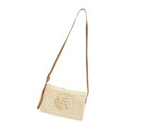 Lightweight Breathable Straw Bag For Women Vacation Travel Essential Secure Zippers Closure Casual Beach Styles Satchel Friendly Ladies Vacation Shoulder Bag