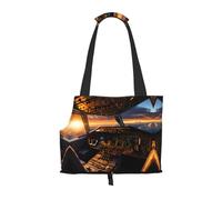 Lightweight, breathable travel small pet shoulder bag, WZYCWB Airplane cockpit printed pet shoulder bag