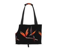 Lightweight, breathable travel small pet shoulder bag, WZYCWB Colorful bird of paradise printed pet shoulder bag