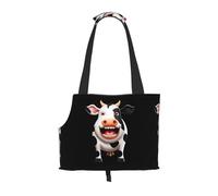 Lightweight, breathable travel small pet shoulder bag, WZYCWB Cute cow printed pet shoulder bag