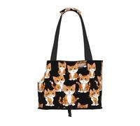 Lightweight, breathable travel small pet shoulder bag, WZYCWB Cute kitten printed pet shoulder bag