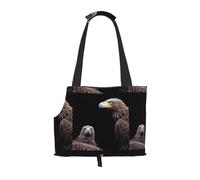 Lightweight, breathable travel small pet shoulder bag, WZYCWB Eagle looking back printed pet shoulder bag