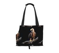 Lightweight, breathable travel small pet shoulder bag, WZYCWB Eagle on a branch printed pet shoulder bag