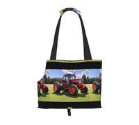 Lightweight, breathable travel small pet shoulder bag, WZYCWB Farm tractor printed pet shoulder bag