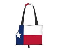 Lightweight, breathable travel small pet shoulder bag, WZYCWB Flag of Texas printed pet shoulder bag