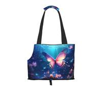 Lightweight, breathable travel small pet shoulder bag, WZYCWB Flying Butterfly printed pet shoulder bag