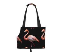 Lightweight, breathable travel small pet shoulder bag, WZYCWB Giant flamingo printed pet shoulder bag