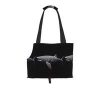 Lightweight, breathable travel small pet shoulder bag, WZYCWB Giant shark printed pet shoulder bag