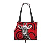Lightweight, breathable travel small pet shoulder bag, WZYCWB Giraffe Polka Dot Figure printed pet shoulder bag