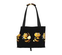 Lightweight, breathable travel small pet shoulder bag, WZYCWB Hard-working little bee printed pet shoulder bag