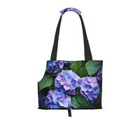 Lightweight, breathable travel small pet shoulder bag, WZYCWB Hydrangea in bloom printed pet shoulder bag