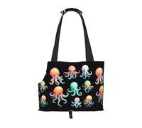 Lightweight, breathable travel small pet shoulder bag, WZYCWB Liquid Octopus printed pet shoulder bag