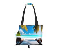 Lightweight, breathable travel small pet shoulder bag, WZYCWB Maldives Holidays printed pet shoulder bag
