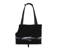 Lightweight, breathable travel small pet shoulder bag, WZYCWB Quiet shark printed pet shoulder bag