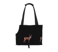 Lightweight, breathable travel small pet shoulder bag, WZYCWB Red deer looking back printed pet shoulder bag