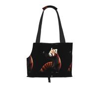 Lightweight, breathable travel small pet shoulder bag, WZYCWB Red panda pattern printed pet shoulder bag