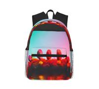 Lightweight Bright Beautiful Colorful Art Print Casual Backpack for Travel