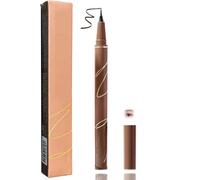 Lightweight Brown Liquid Eyeliner With Ultra-Fine Precision Tip - Waterproof Quick-Dry Smudge-Proof Formula For Winged Liner Cat Eyes Artistic Styles Everyday Wear, Natural Taupe Shade, Long Lasting