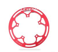 Lightweight but Strong The Protection with For Litepro's Aluminium Bicycle Chain Ring Cover Designed For Active Cyclists (52T Red)