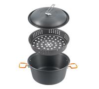 Lightweight Camping Picnic Cooking Pot Outdoor Cook Pot 4.5L Aluminum Alloy Cookware Hanging Soup Outdoor Camping