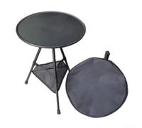 Lightweight Camping Table with Height Adjustment Perfect for Outdoor Adventures (Black)